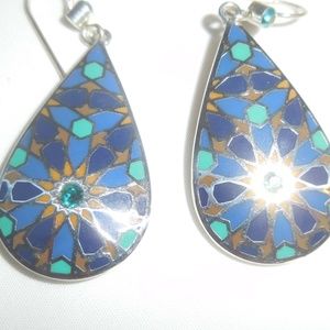 Blue and Aqua Earrings